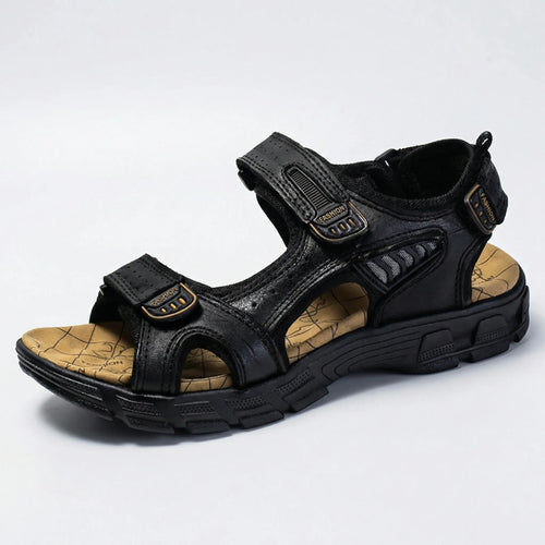 Archvex - Supportive Open-Toe Sport Sandal Black