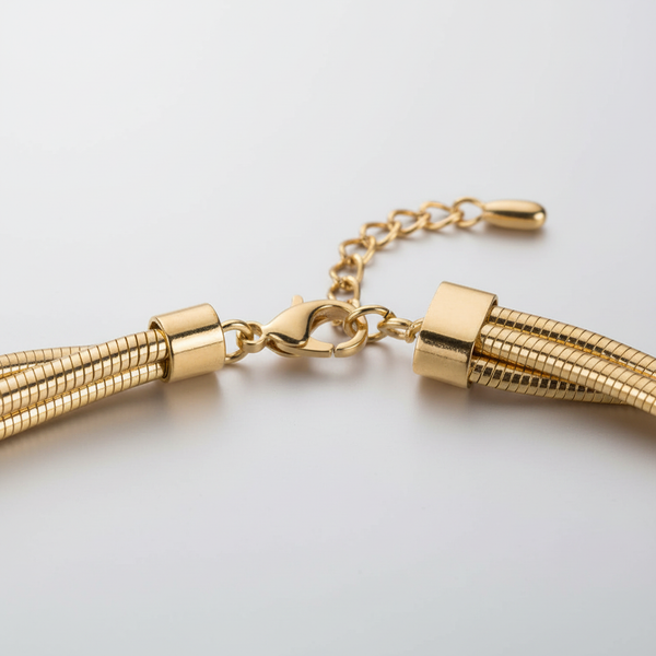 Auravex - Multilayer Wrap Snake Chain Necklace
