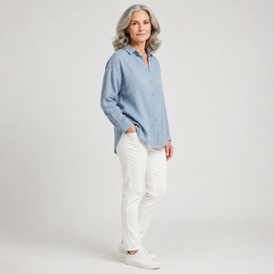 Breevia - Relaxed Button-Down Women's Shirt