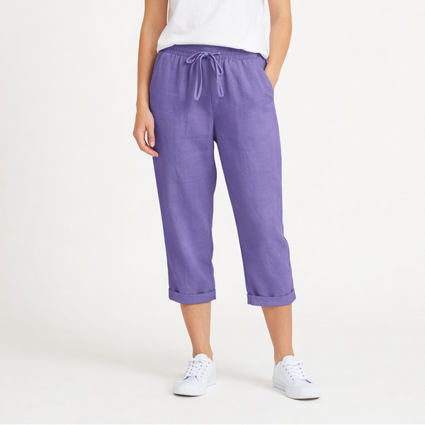 Breezlyn - Relaxed Fit Women's Bermuda Shorts Purple