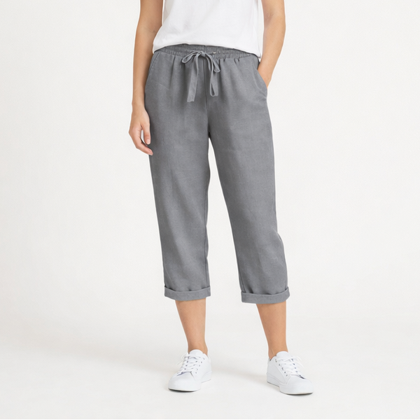 Breezlyn - Relaxed Fit Women's Bermuda Shorts Gray