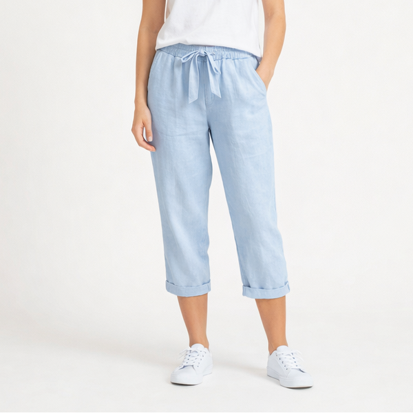 Breezlyn - Relaxed Fit Women's Bermuda Shorts Light Blue