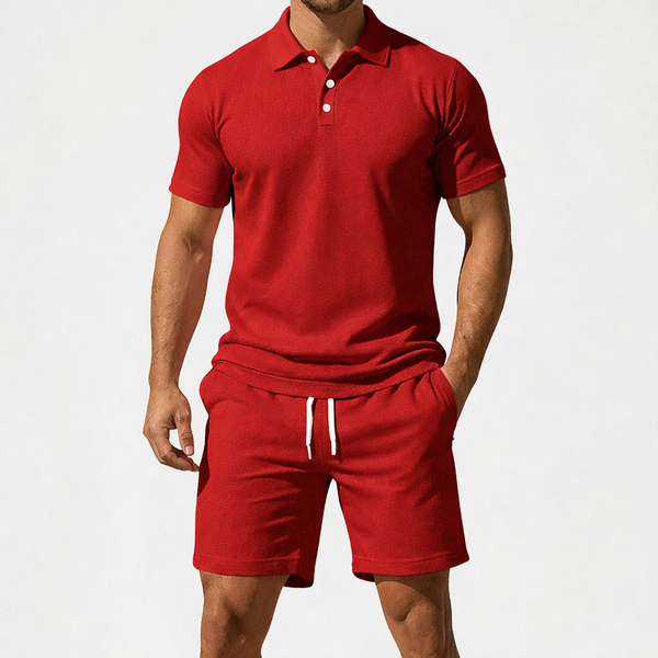 Brevado - Matching Polo Shirt And Shorts Set