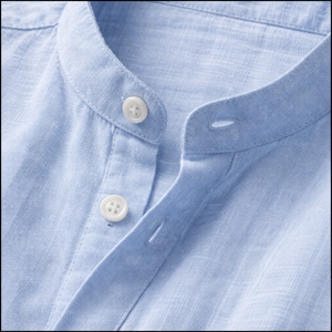Brexton - Lightweight Band-Collar Button-Up Shirt