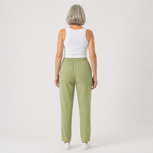 Brezara - High-Waist Drawstring Relaxed Pants
