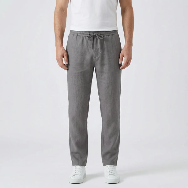 Brezoro - Lightweight Drawstring Casual Pants Gray
