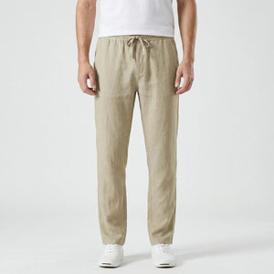 Brezoro - Lightweight Drawstring Casual Pants Khaki