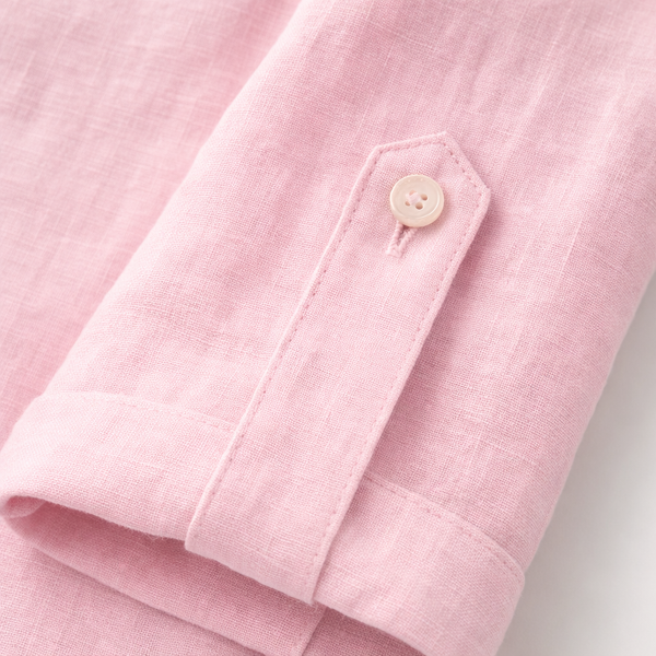 Brezova - Lightweight Band Collar Pullover Shirt