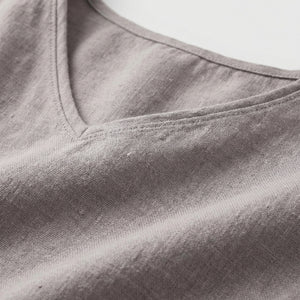 Brezzia - Loose Fit V-Neck Women's Blouse