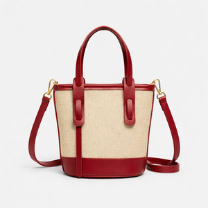 Bucketara - Retro-Inspired Bucket Shoulder Bag Red