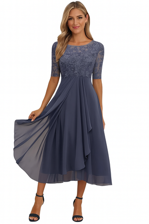 Alyssa - Flowy A-Line Midi Dress For Women