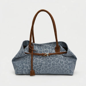 Clareta - Large Capacity Vintage Shoulder Tote Blue