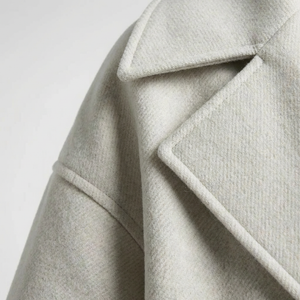 Clarvette - Cropped Double-Breasted Women's Jacket