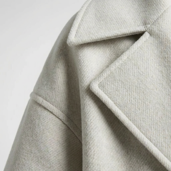 Clarvette - Cropped Double-Breasted Women's Jacket