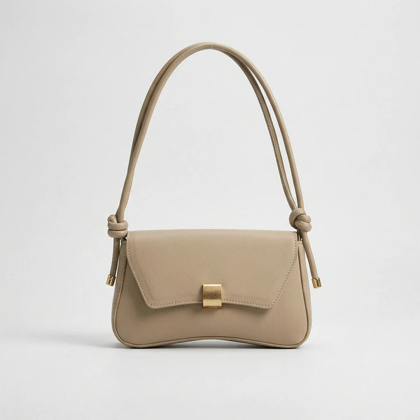 Claspette - Compact Flap-Closure Baguette Bag Khaki