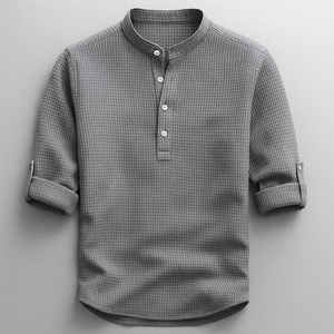 Brooks - Tailored Fit Henley-Style Woven Shirt