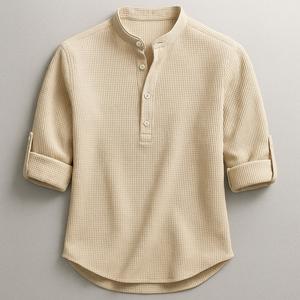 Brooks - Tailored Fit Henley-Style Woven Shirt