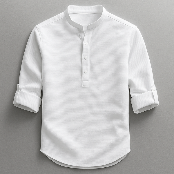 Brooks - Tailored Fit Henley-Style Woven Shirt