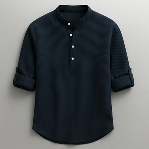 Brooks - Tailored Fit Henley-Style Woven Shirt