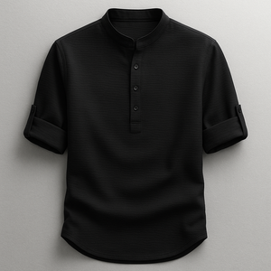 Brooks - Tailored Fit Henley-Style Woven Shirt
