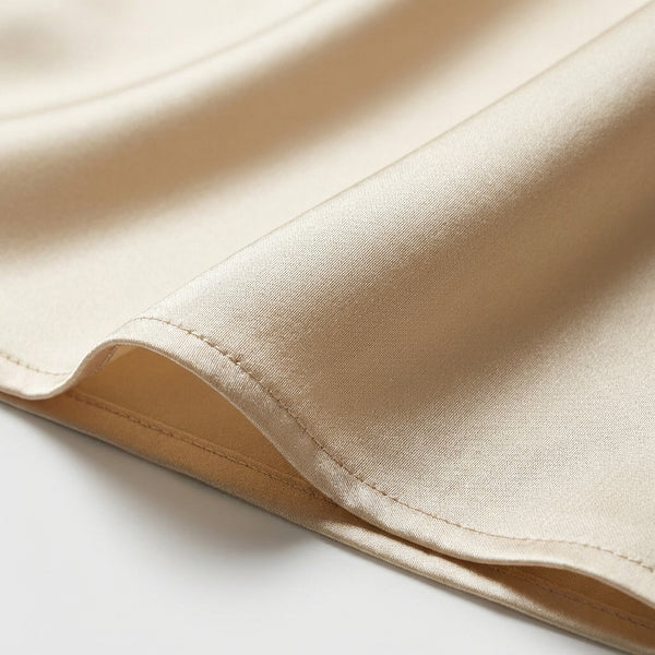 Drapora - Long Sleeve Draped Collar Blouse