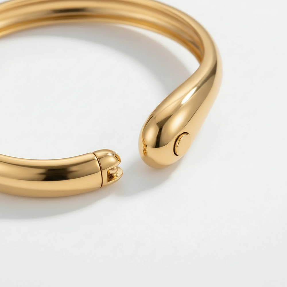Draxen - Geometric Water Drop Bangle Bracelet E00k1js02427