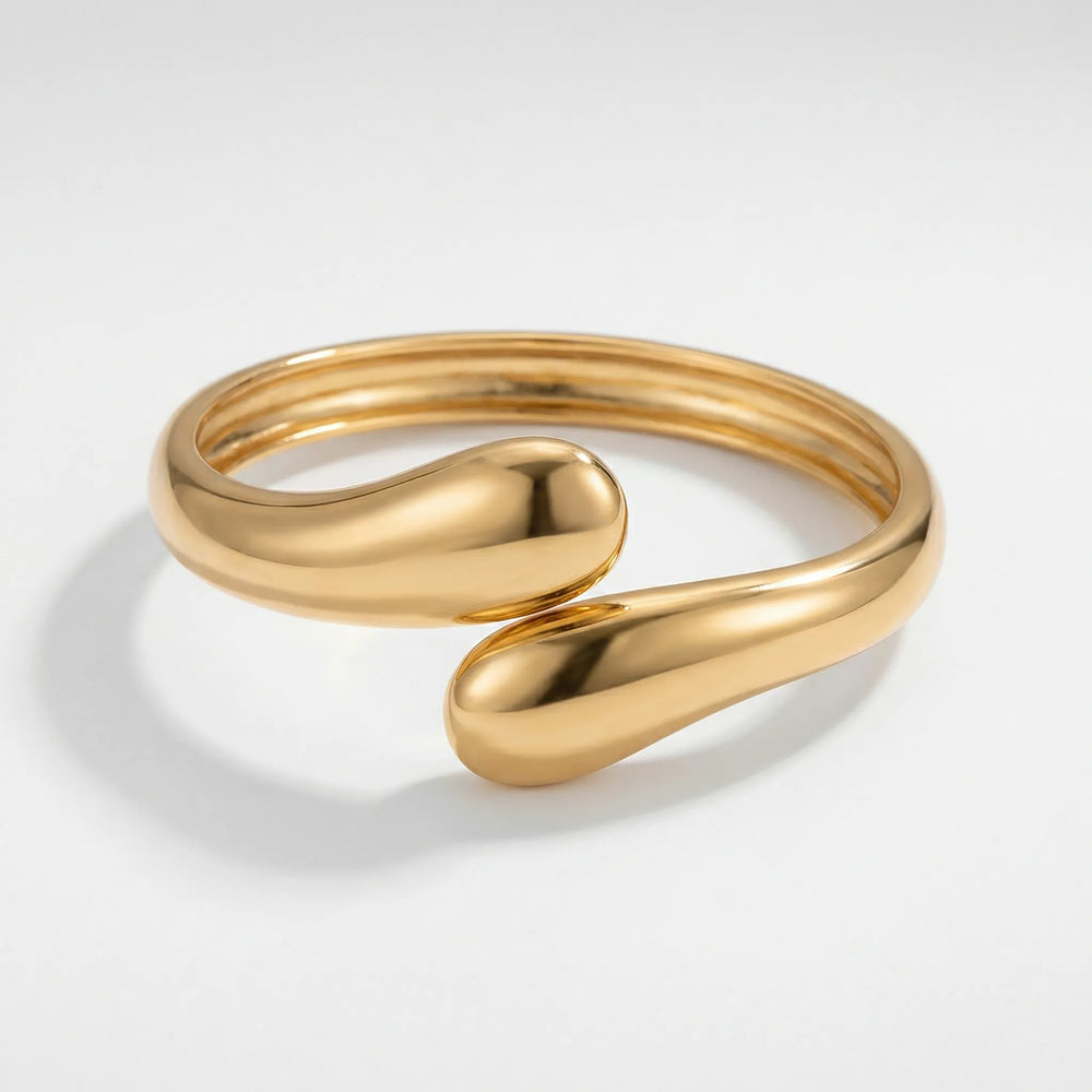 Draxen - Geometric Water Drop Bangle Bracelet E00k1js02427