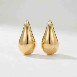 Dropelle - Chunky Hoop And Waterdrop Earring Set Aya5809801