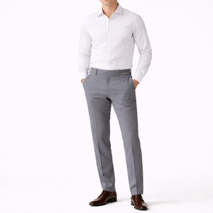 Flexivo - 4-Way Stretch Classic Dress Pants Gray