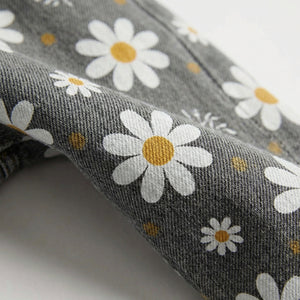 Florava - Wide-Leg Floral Print Baggy Pants