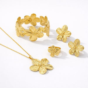Florenza - 5-Piece Floral Motif Jewelry Set