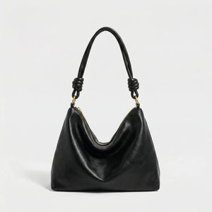 Geometra - Geometric Wide-Strap Single Shoulder Bag Black S