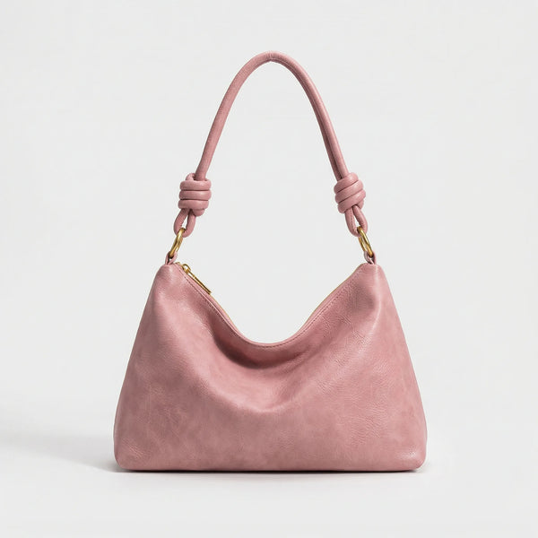 Geometra - Geometric Wide-Strap Single Shoulder Bag Pink S