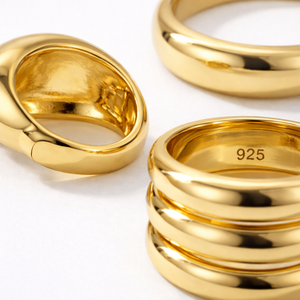 Geometrik - Adjustable Open Geometric Ring Set