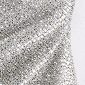 Glimmra - Sequined Mini Dress With Feather Cuffs