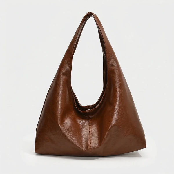 Hobalyn - Large Hobo Shoulder Crossbody Bag Brown - Type B