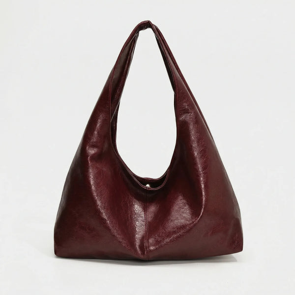 Hobalyn - Large Hobo Shoulder Crossbody Bag Red - Type B