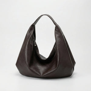 Hobalyn - Large Hobo Shoulder Crossbody Bag Coffee - Type A