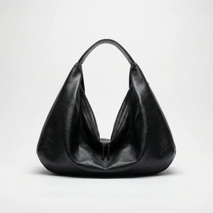 Hobalyn - Large Hobo Shoulder Crossbody Bag Black - Type A