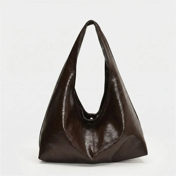 Hobalyn - Large Hobo Shoulder Crossbody Bag Coffee - Type B