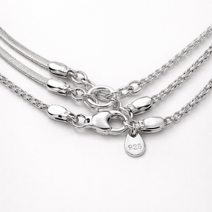 Layriva - 3-Piece Layered Chain Necklace Set