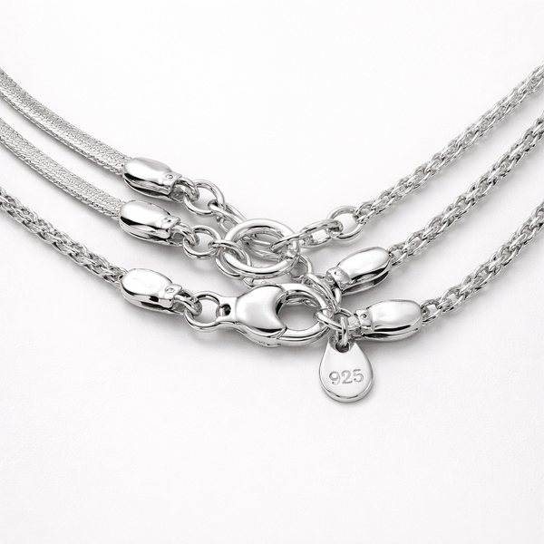 Layriva - 3-Piece Layered Chain Necklace Set