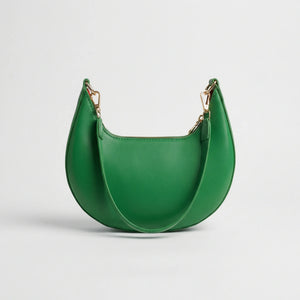 Lunvara - Crescent-Shaped Single Shoulder Bag Green