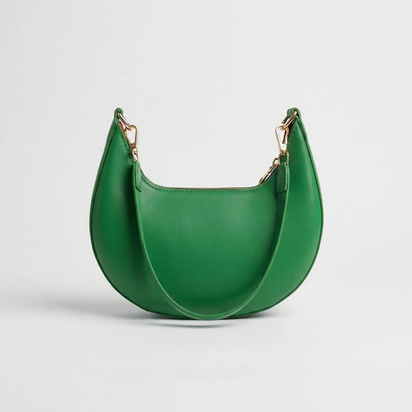Lunvara - Crescent-Shaped Single Shoulder Bag Green