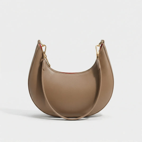 Lunvara - Crescent-Shaped Single Shoulder Bag Khaki