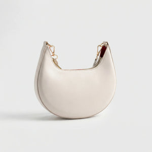 Lunvara - Crescent-Shaped Single Shoulder Bag White
