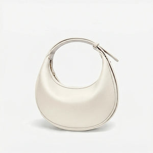 Lunvera - Half-Moon Minimalist Shoulder Bag Beige