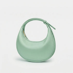 Lunvera - Half-Moon Minimalist Shoulder Bag Mint Green