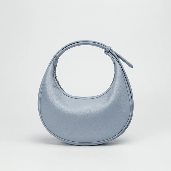 Lunvera - Half-Moon Minimalist Shoulder Bag Light Blue