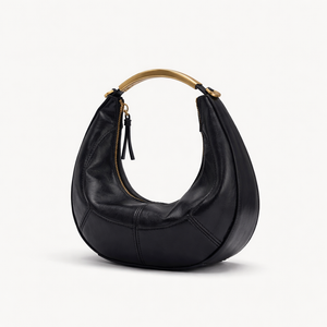 Luxenne - Structured Mini Shoulder Handbag Gold Handle